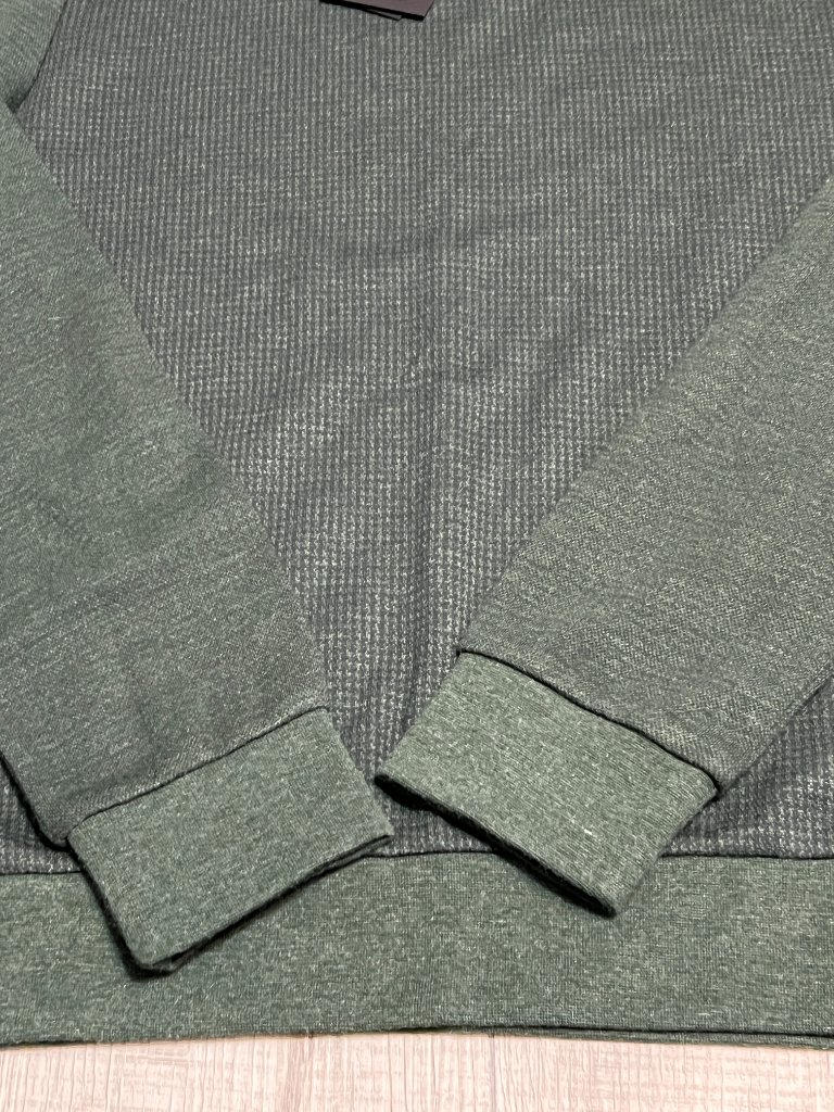 Robert Barakett Cavendish Waffle Thermal Sweater Green S Nwt Minimalist — image 3 of 8